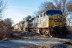 CSX 487 leads M426 east at Railroad Ave 